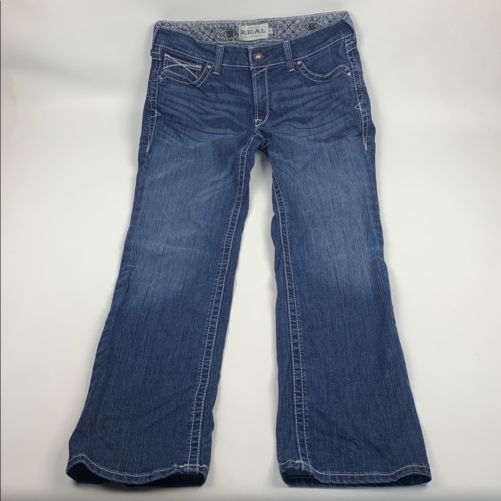 Ariat Real Denim Women's Classic Blue Bootcut Jeans Medium wash denim 32 Stretch